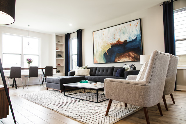 WHQ Residence contemporary-vardagsrum