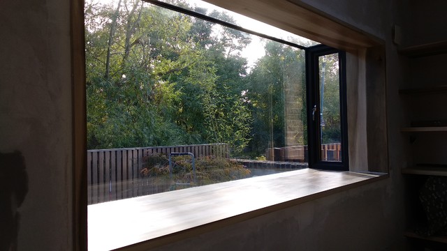 Floating Window Seat contemporary-living-room