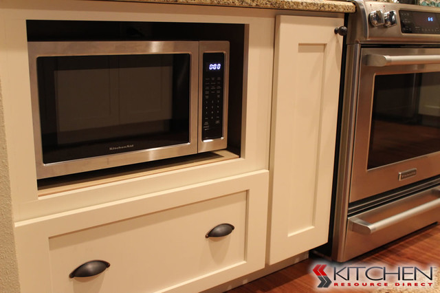 Microwave in Base Cabinet - Transitional - Kitchen - Tampa - by
