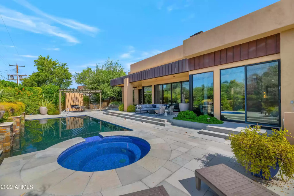 Example of a trendy pool design in Phoenix