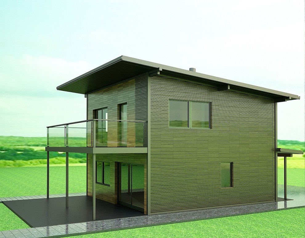 Дом "Куб" в стиле минимализм.