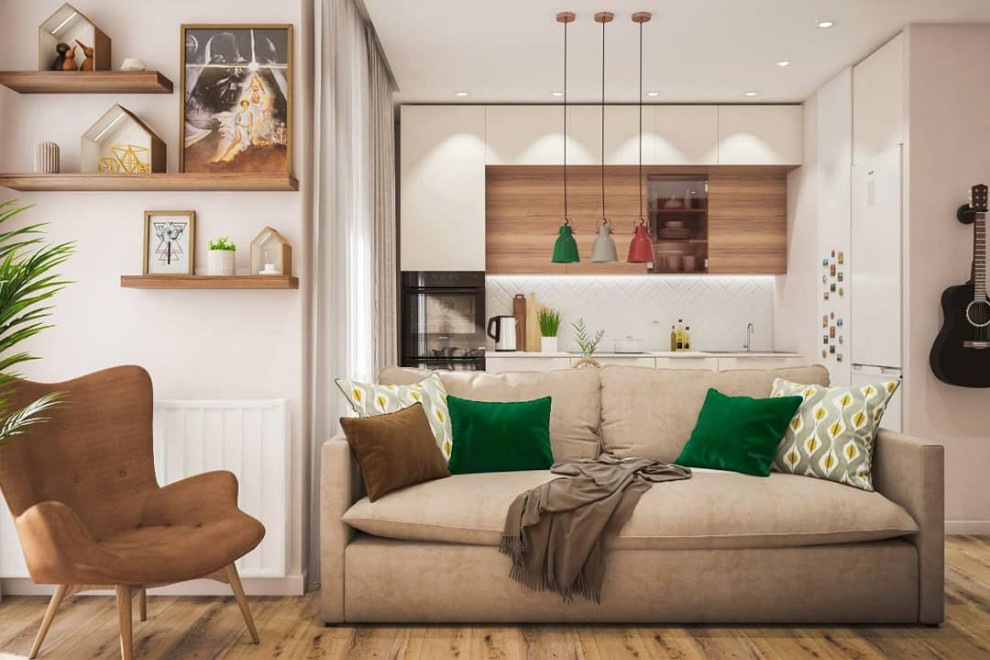 Дизайн проект двухкомнатной квартиры, 63 м2,Москва!