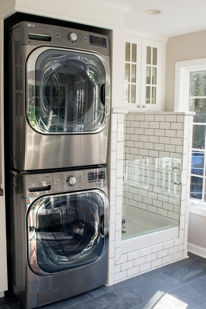 This is an example of a country laundry room in New York.