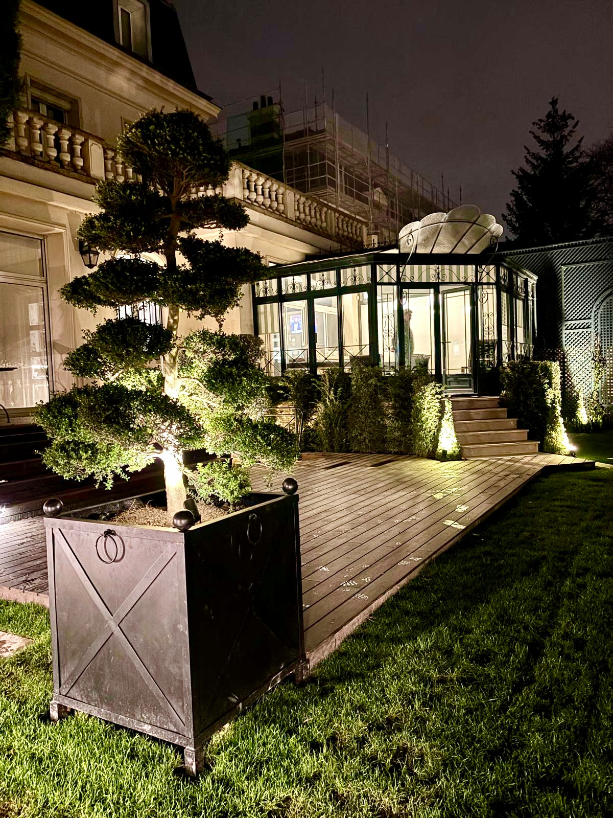 Jardin structuré à la française