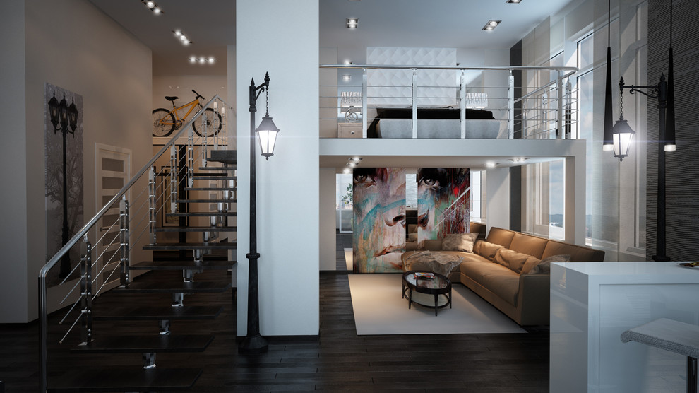 Однокомнатная квартира, высота потолка 4 м