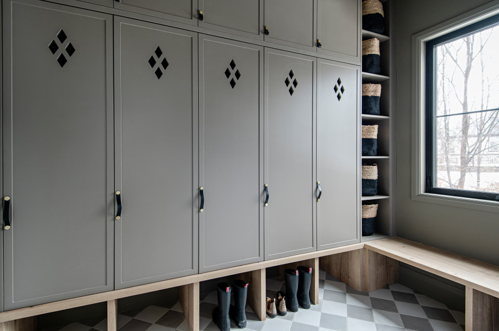 Inspiration for a transitional entryway remodel in Toronto
