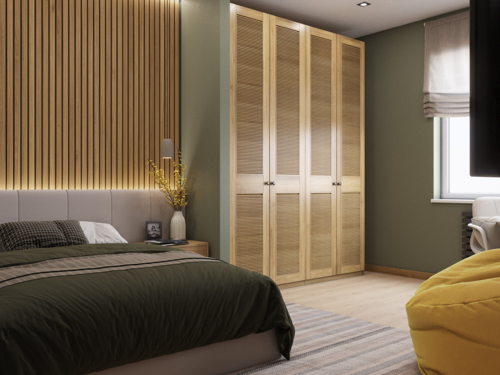 КВАРТИРА С ЗЕЛЕНОЙ СПАЛЬНЕЙ