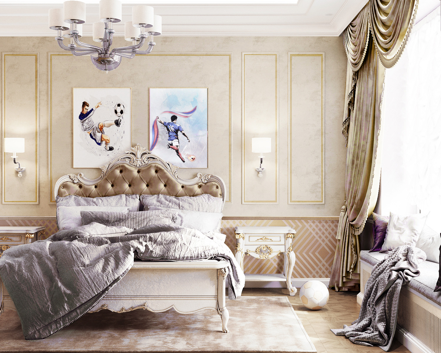 Дизайн интерьера загородного дома в классическом стиле