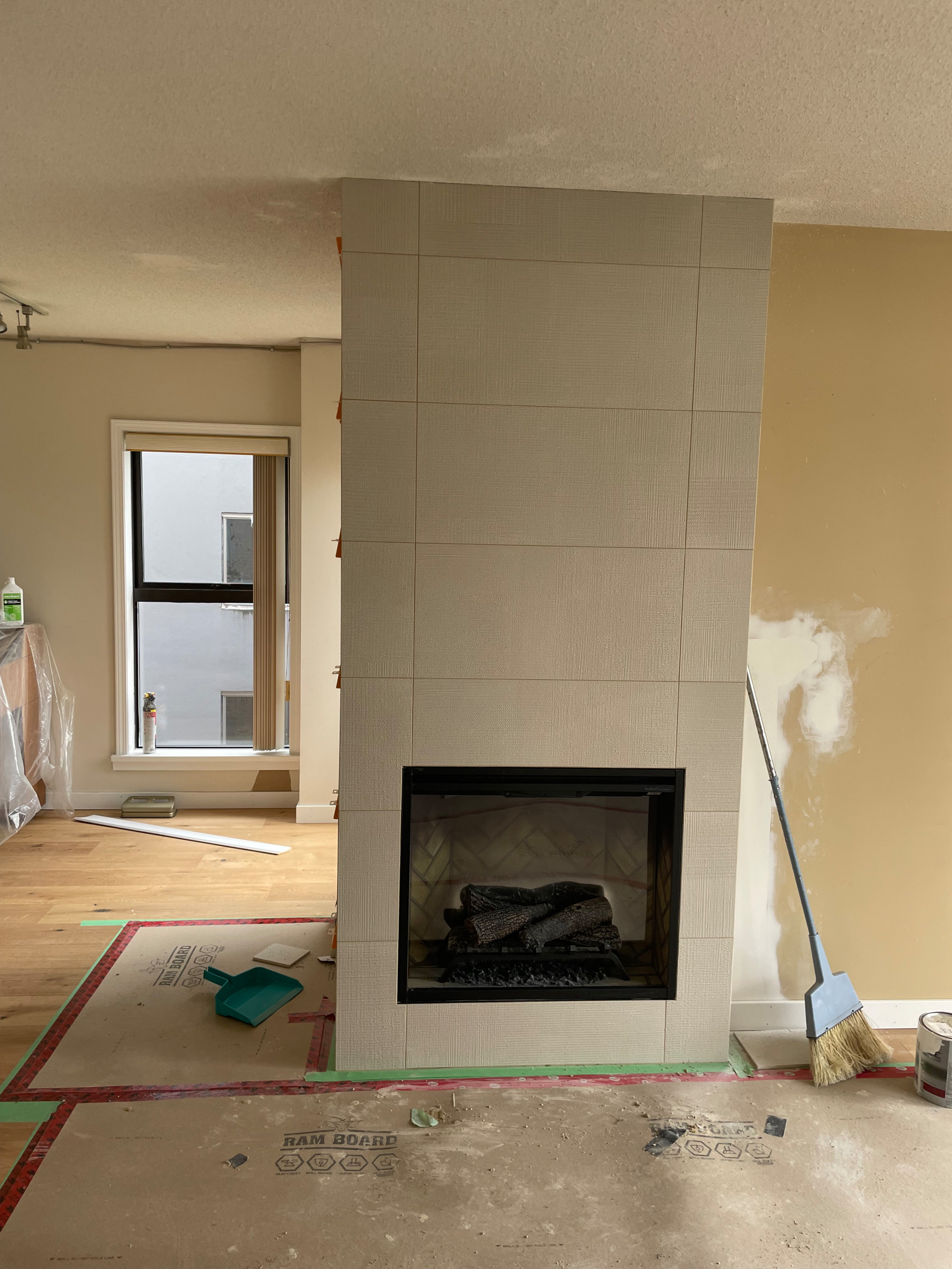 Fireplace redesign.