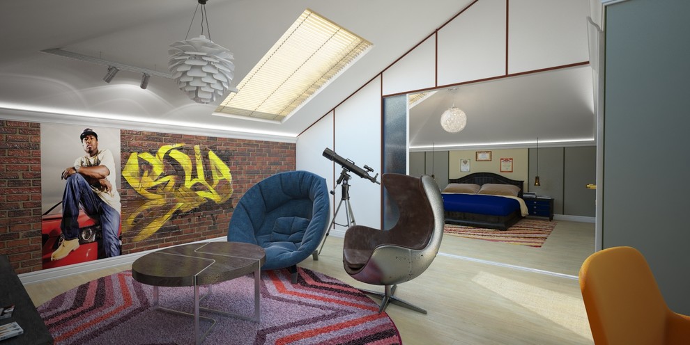 Родовое гнездо в поселке Жаворонки. Детская мансарда.