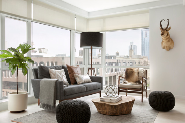 Downtown Brooklyn Residence contemporary-vardagsrum