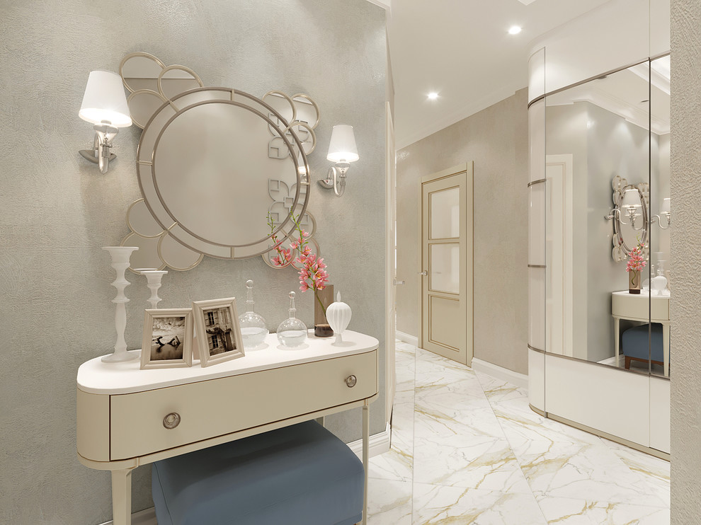 Дизайн проект: Кухня-гостиная, классика, г. Владивосток