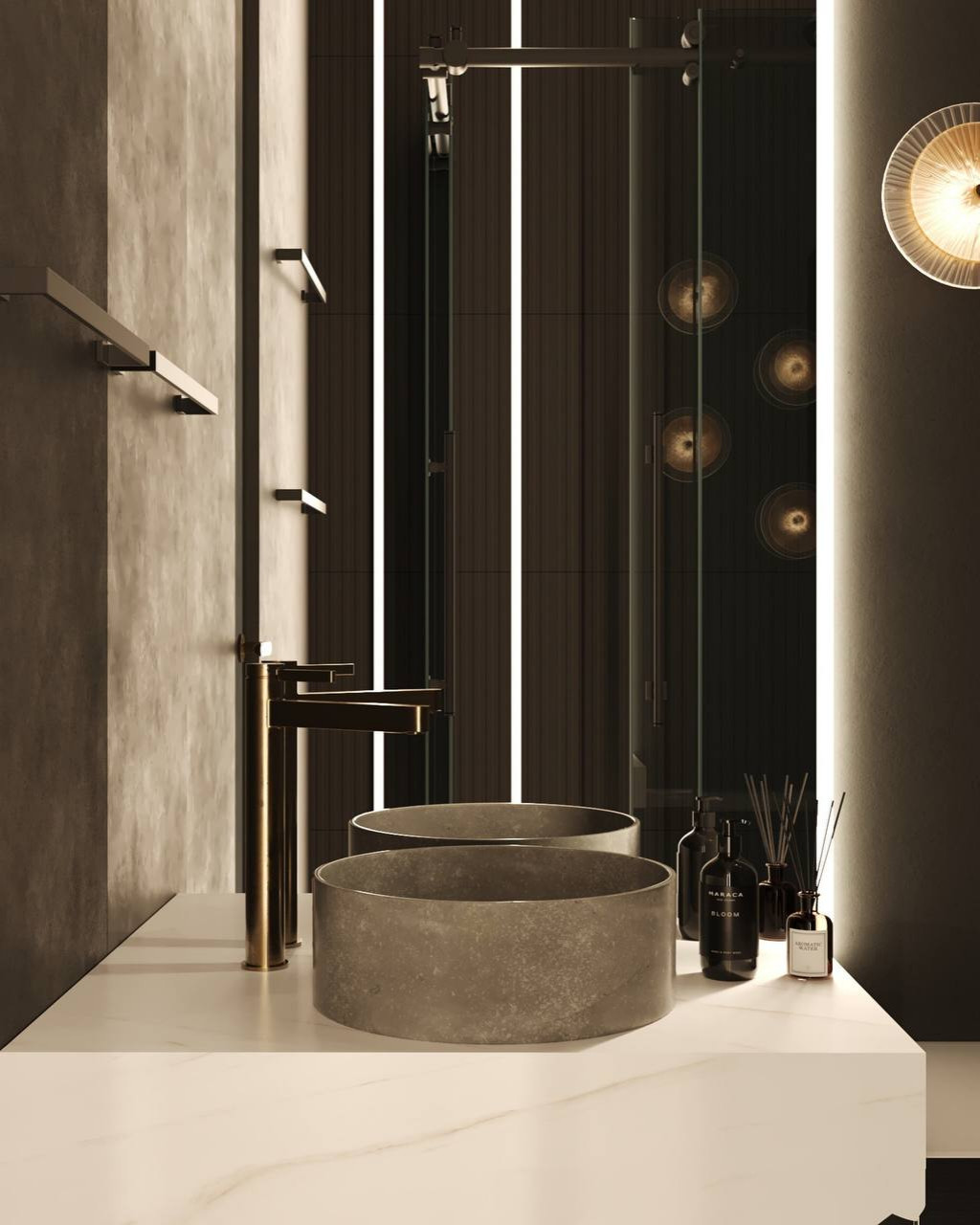 Эстетика, стиль и функциональность. Гостевой санузел, площадью 2,7 м²