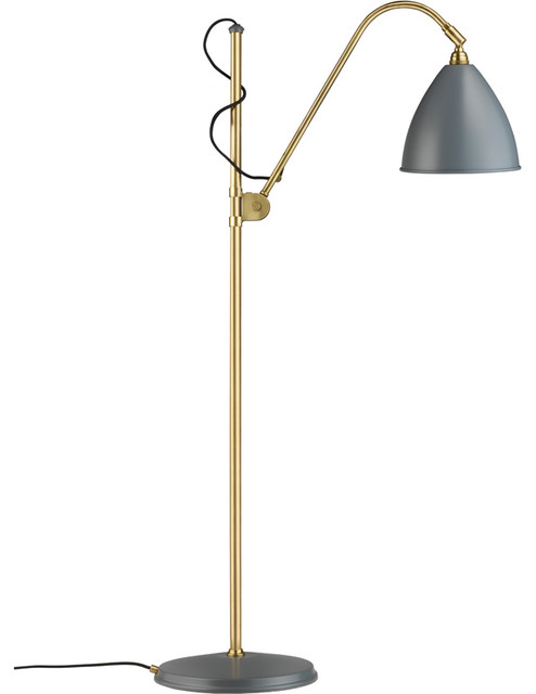 BL3M Floor Lamp - Gray/Brass - Bestlite