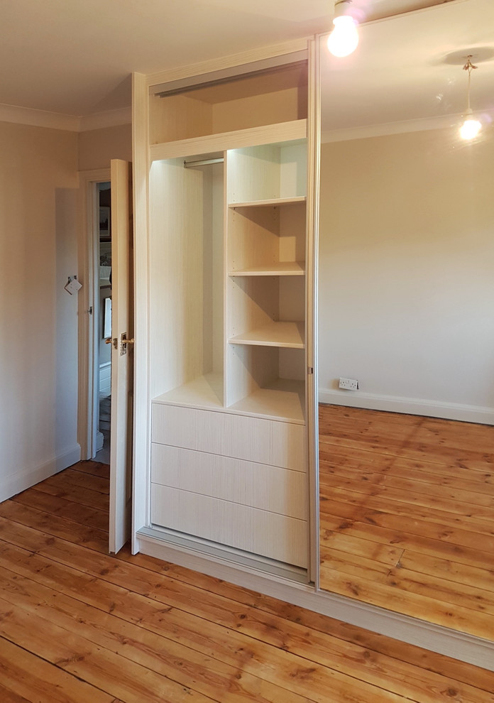 Bedroom Sliding Wardrobe: mirror door is the key of space