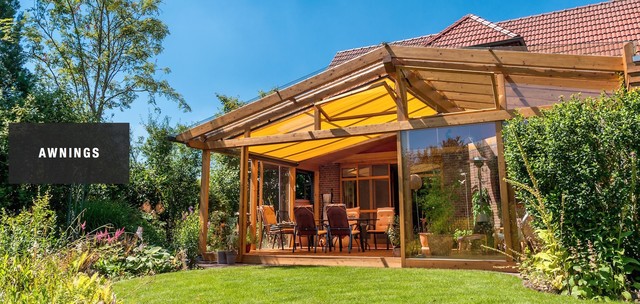 Awnings rustic-courtyard