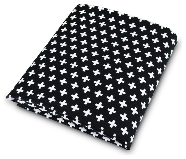 black fitted crib sheet