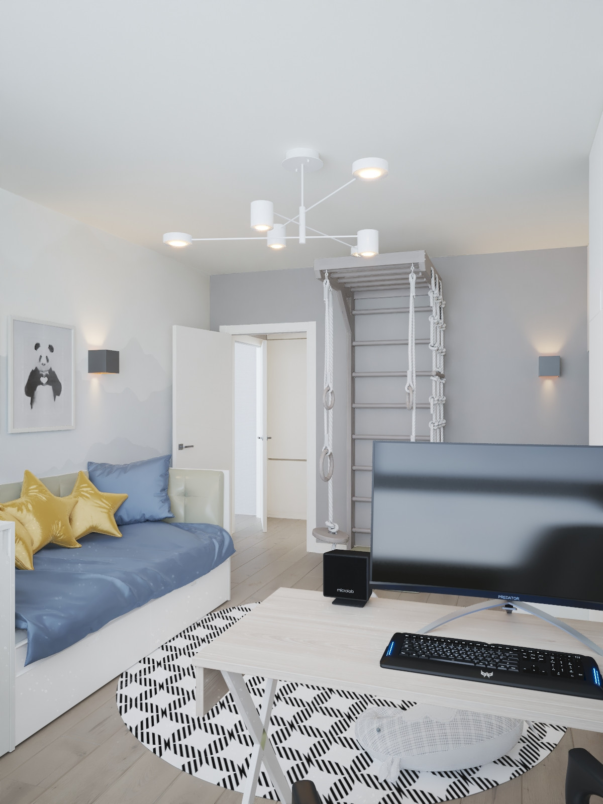 Трехкомнатная квартира №2 / Чебоксары / 2020 год