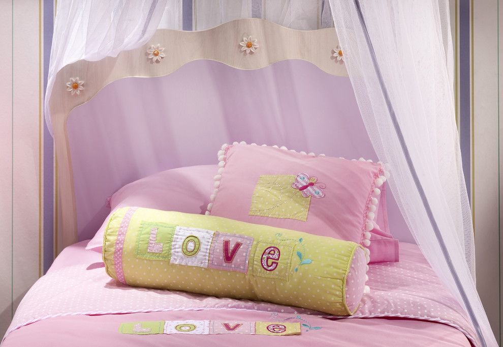 This is an example of a contemporary kids' room for girls in Miami.