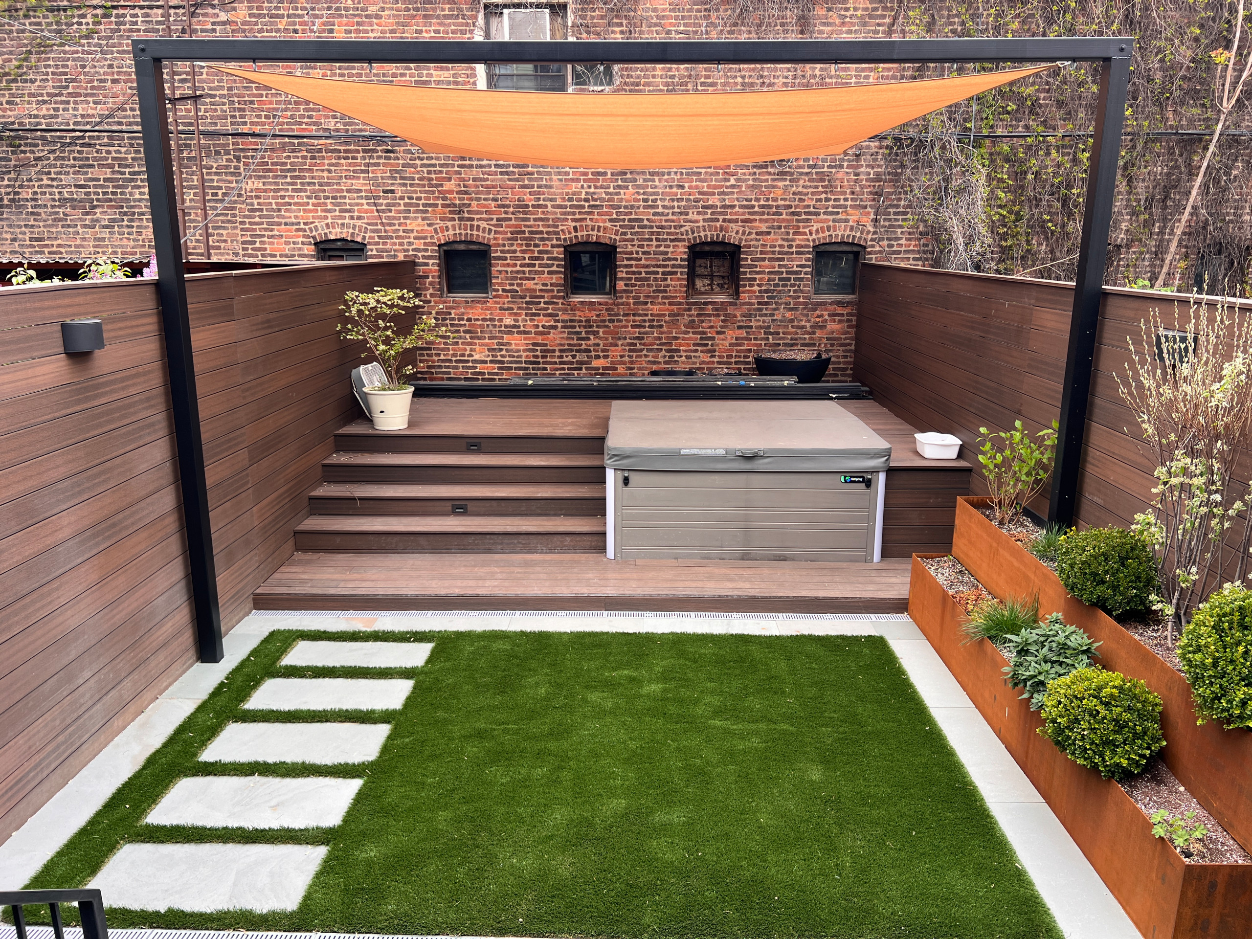 Greenpoint, Brooklyn backyard