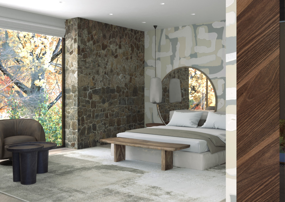 House with an interior courtyard garden and pool