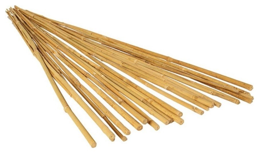 Panacea 89783 Natural Bamboo Plant Stakes, 3', 24 Pack