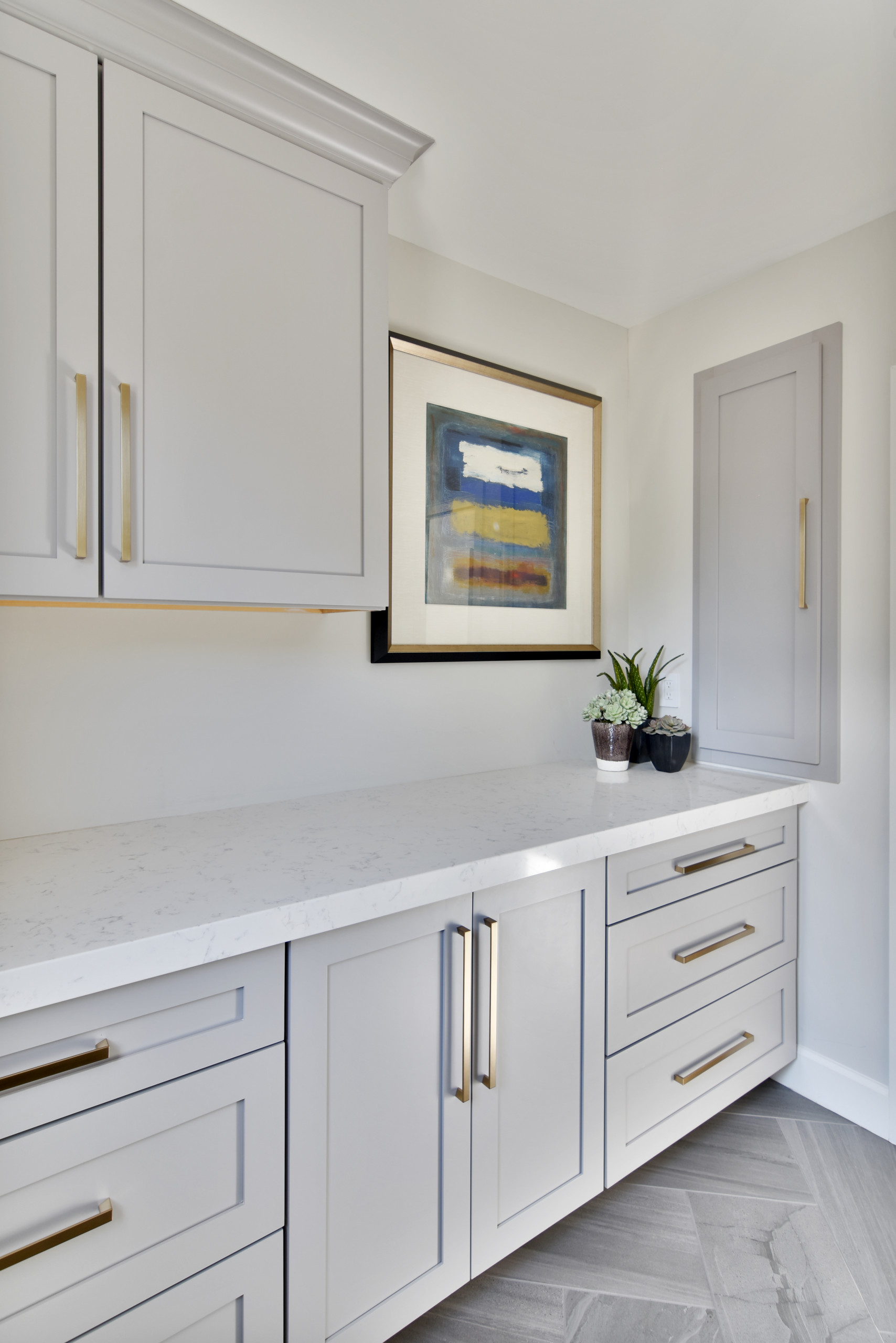 Sophisticated Transitional Laundry Room