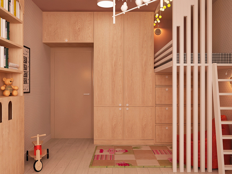 Теплый минимализм с красными акцентами