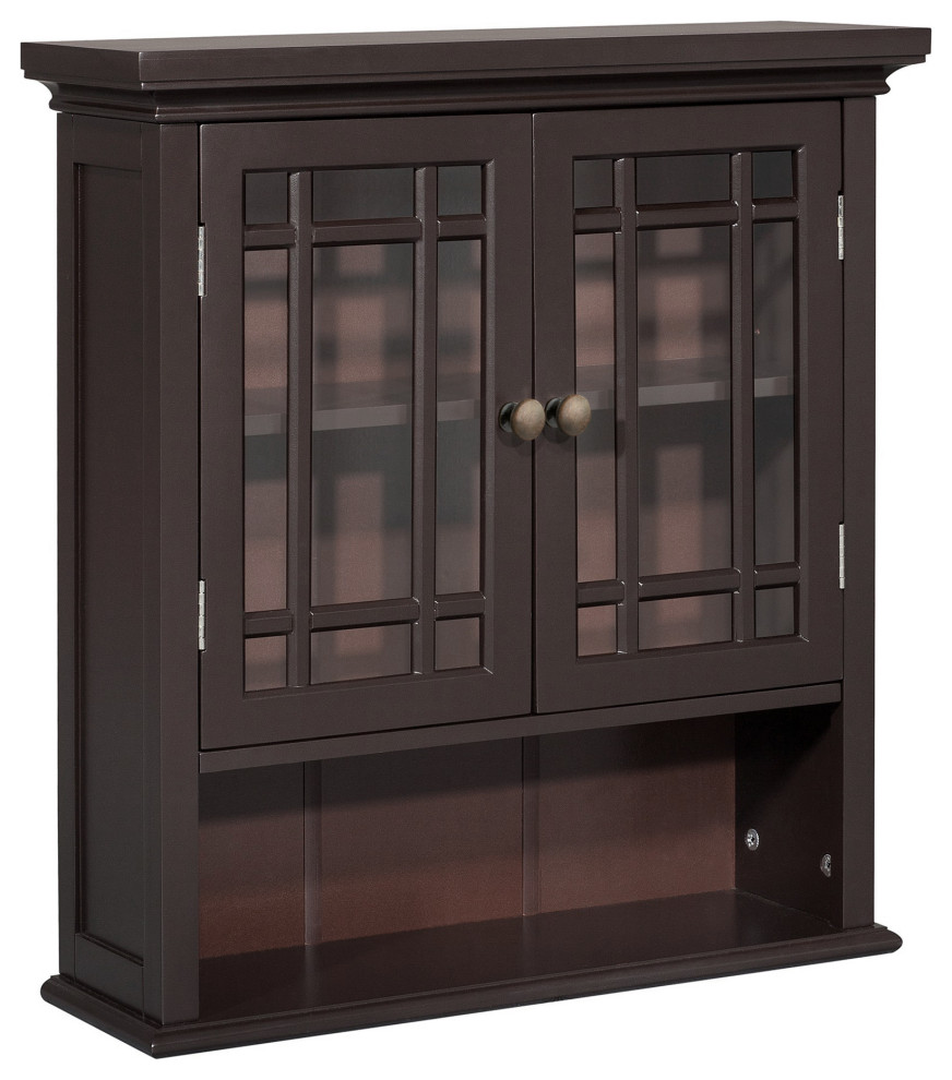 Wooden Bathroom Wall Storage Espresso Craftsman Bathroom