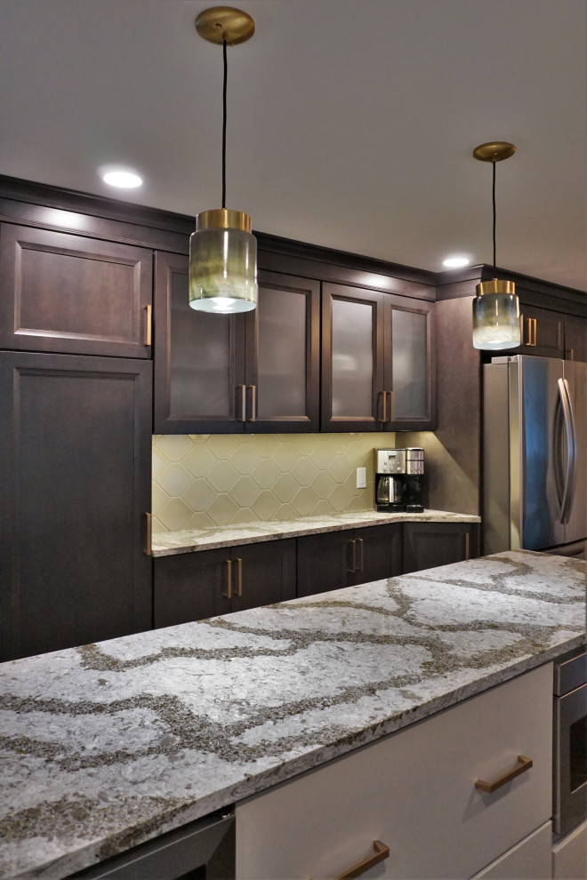 Inspiration for a transitional home design remodel in New York