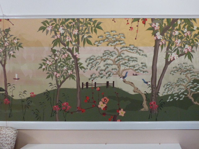 Hengrove Lodge Care Home &mdash; Japanese-Themed Mural, Bristol asian-living-room