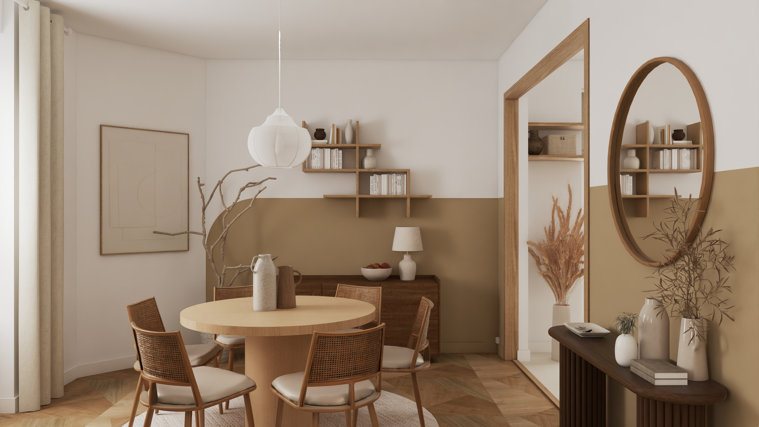 Projet Foch - pièce de vie et cuisine