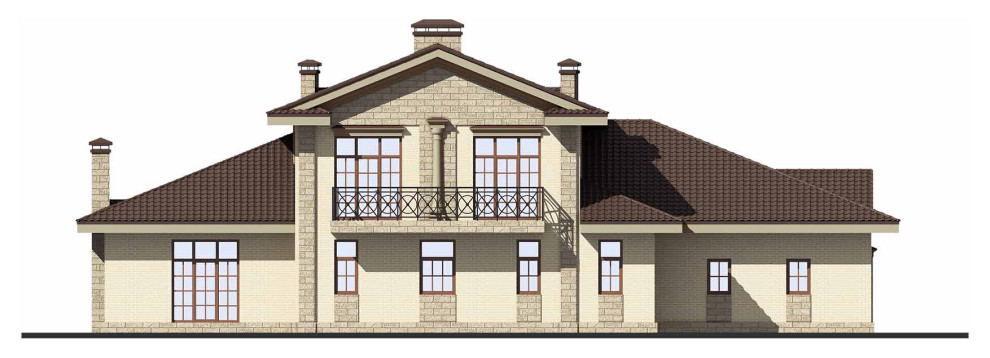 Проект дома с бассейном