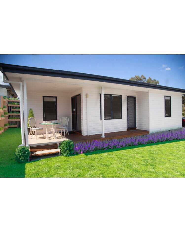 This is an example of a small contemporary detached granny flat in Sydney.