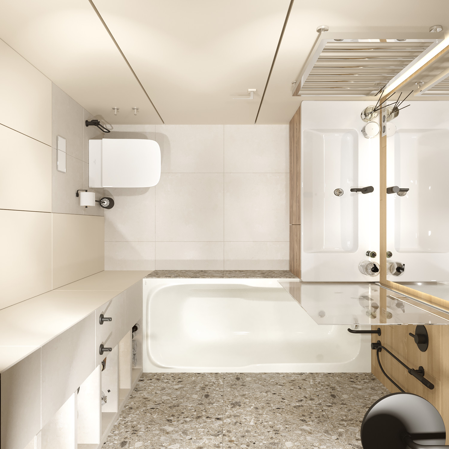 Проект квартиры в Москве 78 м2