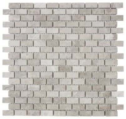 Wooden Mini Brick Honed Mosaic, Sample - Traditional - Mosaic Tile - by