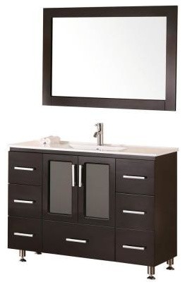Stanton 48" Single Sink Vanity Set, Espresso, Drop-In Sink
