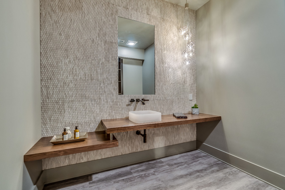2018 Hinckley Custom Home - Modern - Powder Room - Cleveland - by Otero ...
