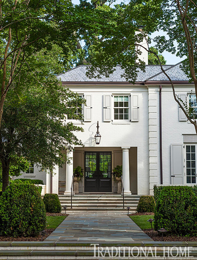 This is an example of a transitional exterior in Charleston.