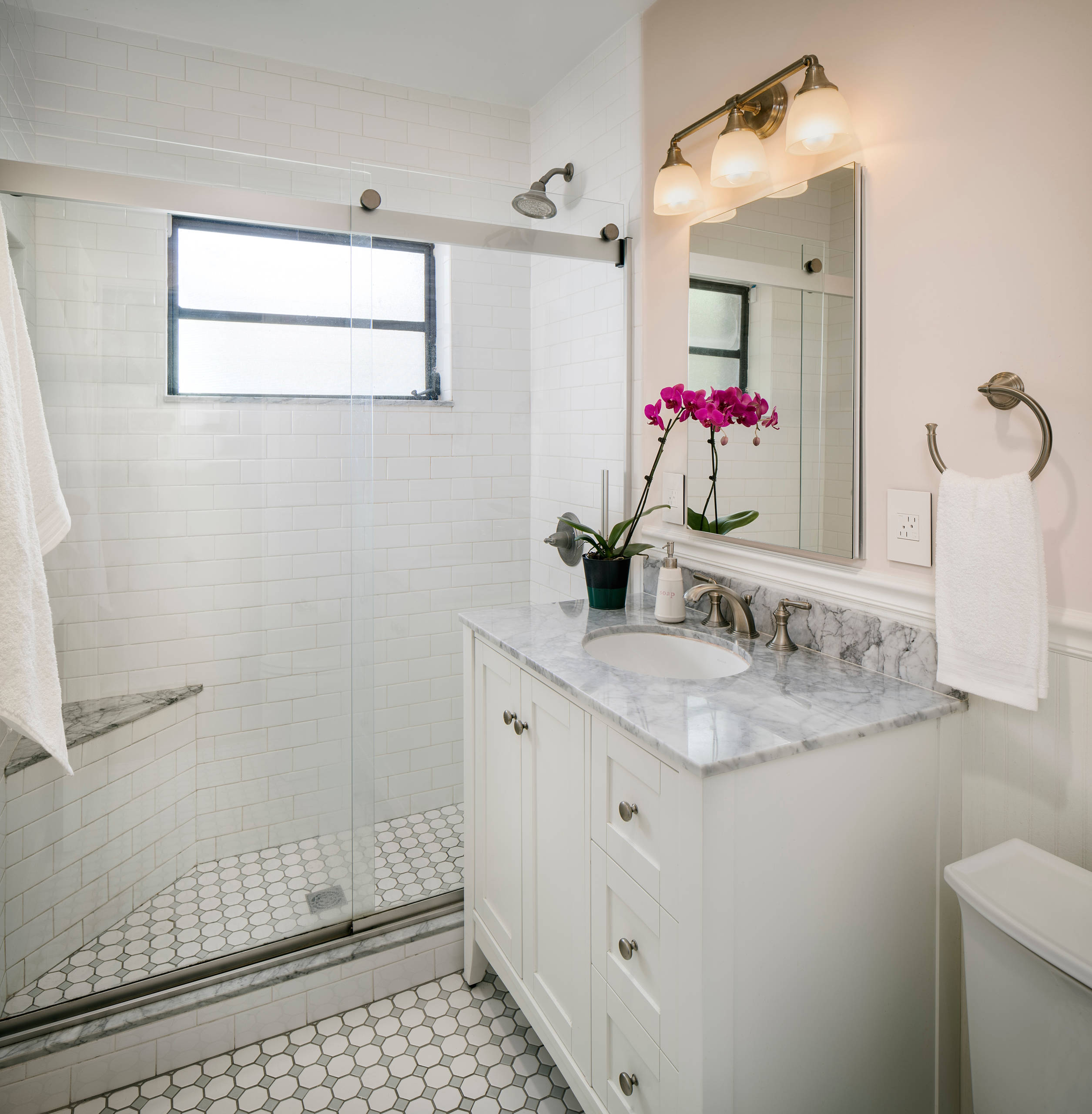 Must See Small Bathroom With Pink Walls Pictures Ideas Before You Renovate 2020 Houzz