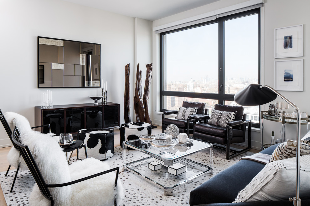 A Contemporary Brooklyn Apartment Contemporary Living Room New York by Décor Aid