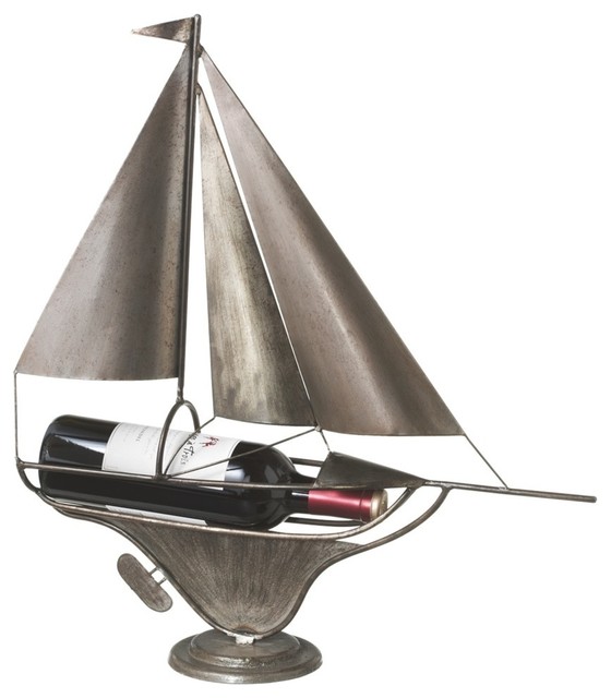 Ship Wine Bottle Holder Beach Style Wine Racks by Ganz USA LLC