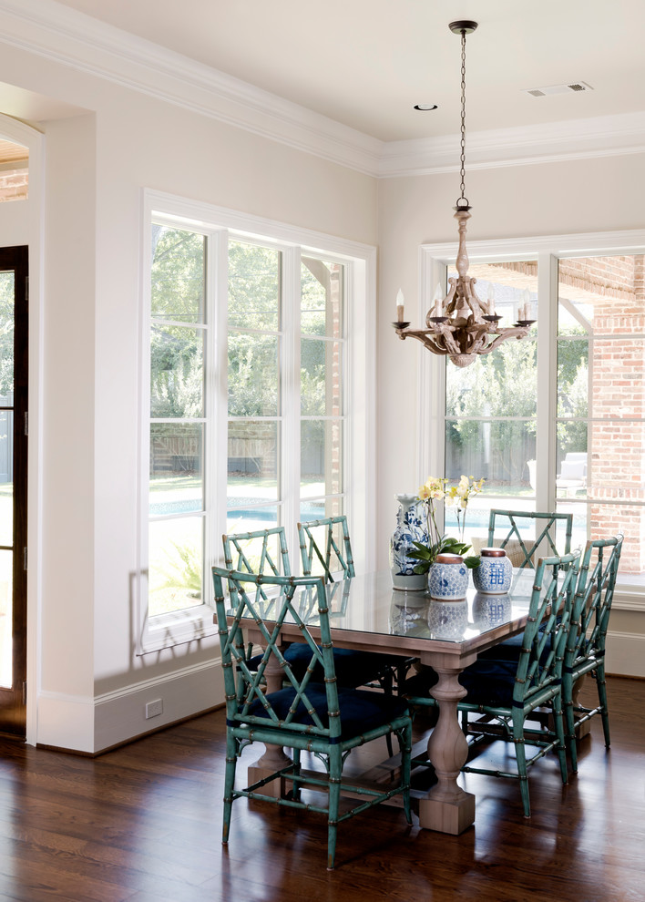 Dining room - transitional dining room idea in Houston