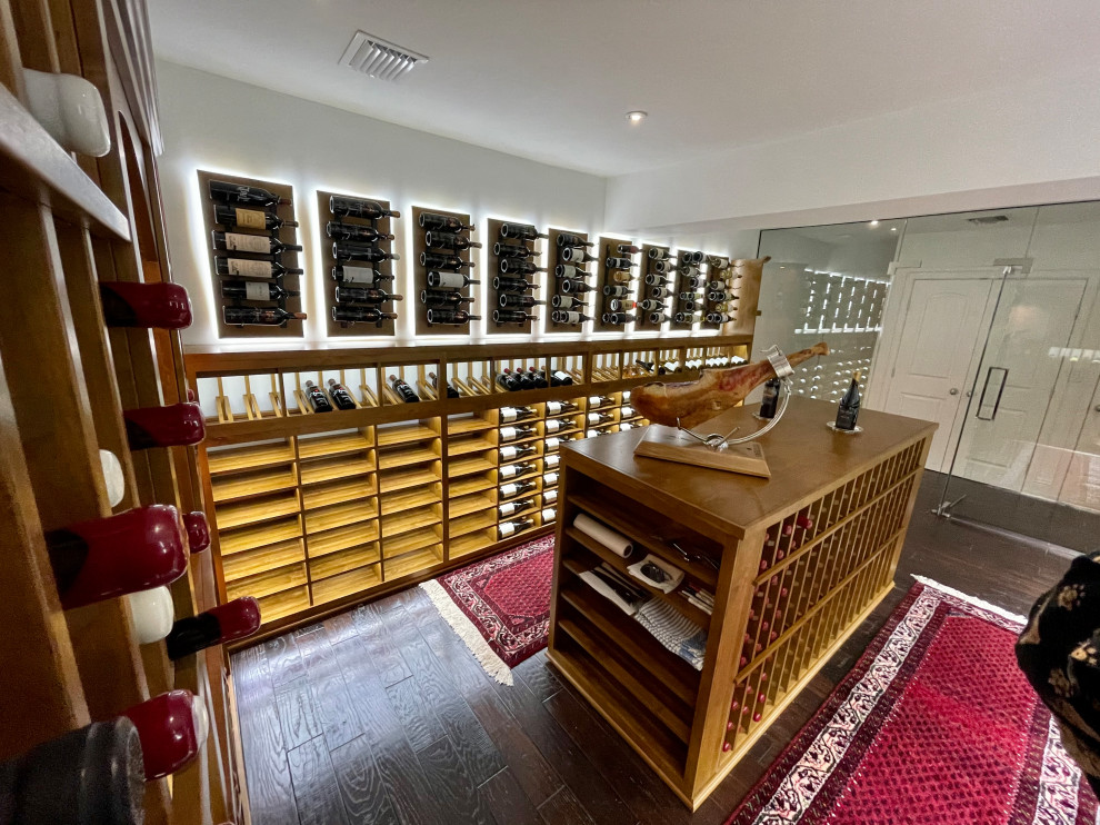 Luxurious Custom Glass Wine Cellars Glass Door Interior View