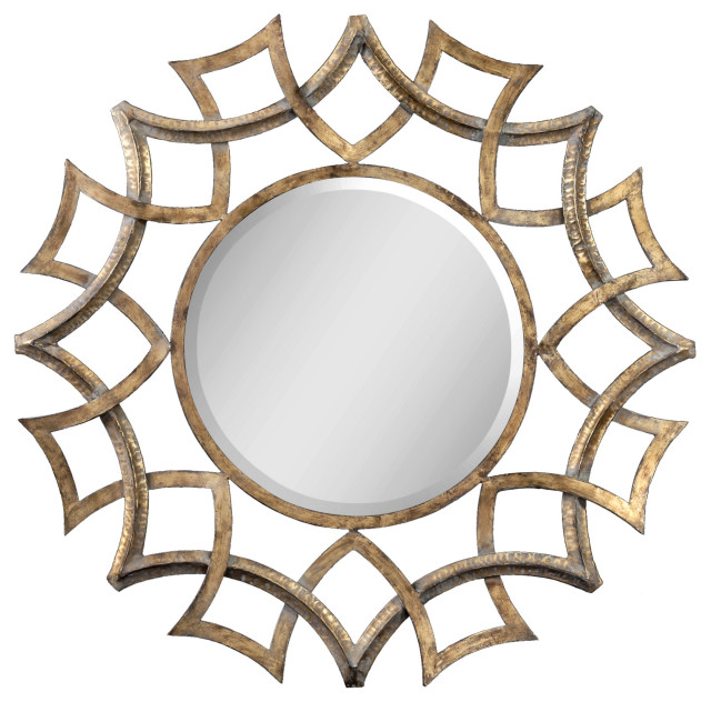 Uttermost 12730 B Demarco Round Beveled Mirror