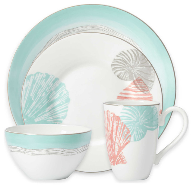 Lenox Sandy Point 32Piece Dinnerware Set, Service for 8 Beach Style