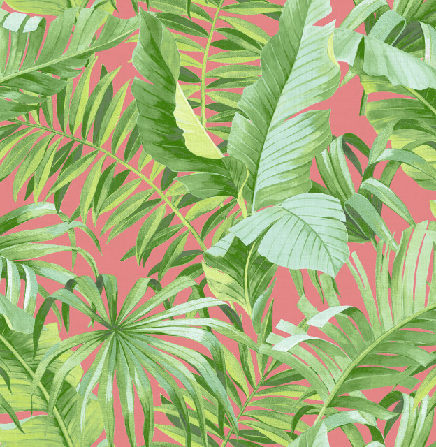 Coral Maui Peel and Stick Wallpaper Sample