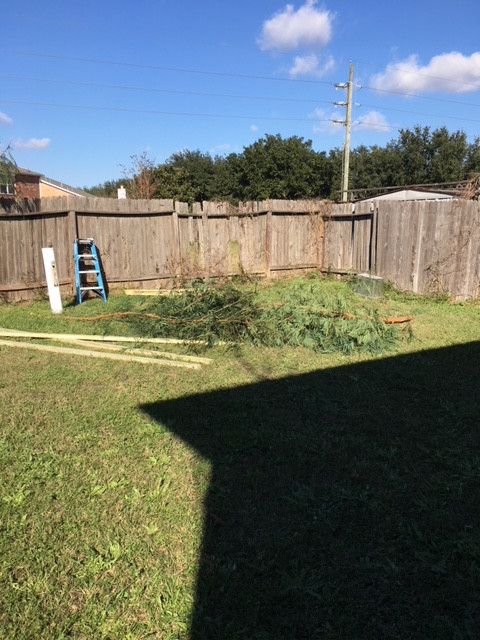 260' Wooden Fence Repaired/Reinforced