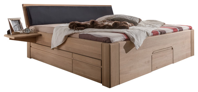Jabo Furniture Multi N 92 Oak Bed With 2 Bedside Tables, Super King