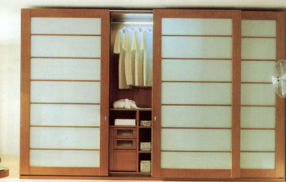 Photo of a modern storage and wardrobe.